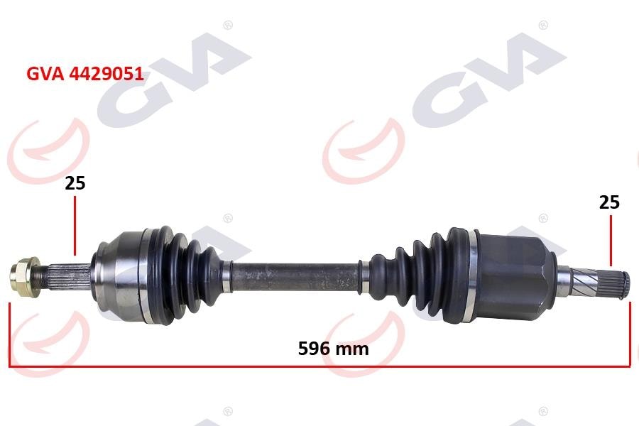 GVAKomple Aks Sol Doblo 1.6 Mjt At/Mt 10- 596MmGVA 4429051