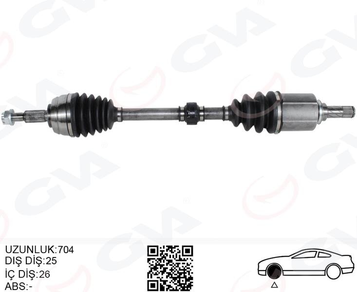 GVAKomple Aks Sol Duster 10- 1.5Dcı 1.6 16V 704MmGVA 4419007
