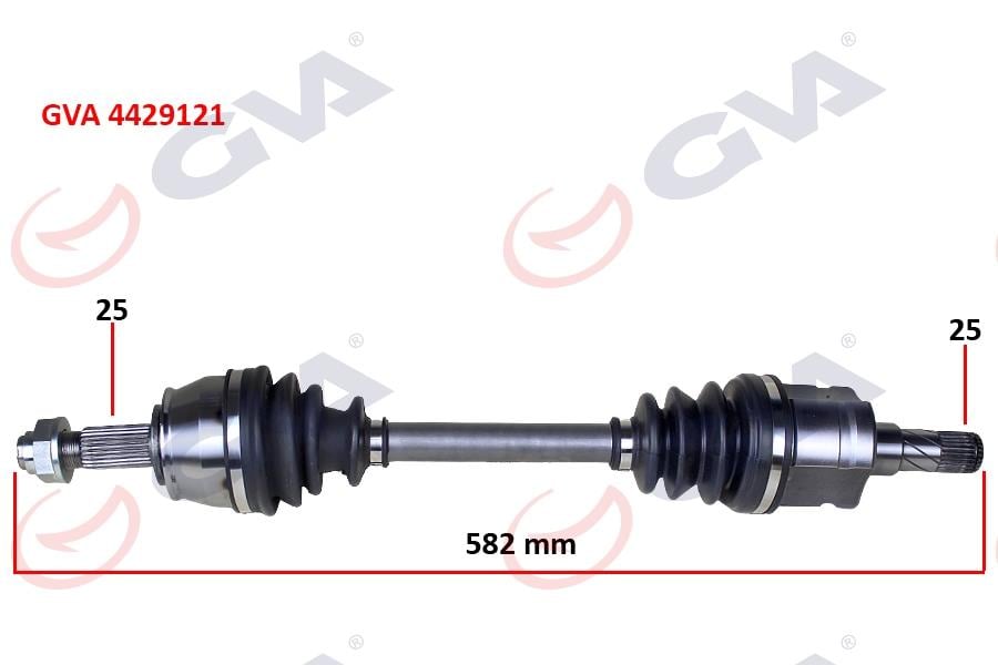 GVAKomple Aks Sol Lınea 1.6 Mjt 07- Fıorıno 1.3 Mjt A/T 08-13 İç Aks KafalıGVA 4429166