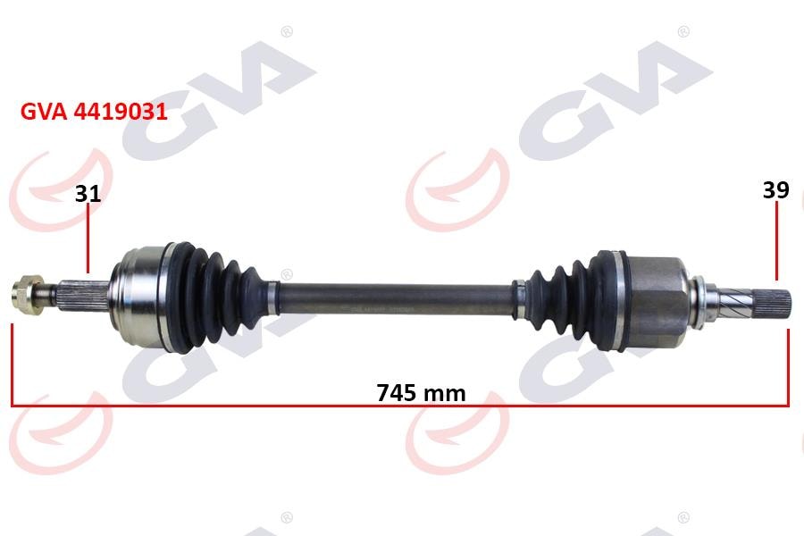 GVAKomple Aks Sol Master 3-Movano 2.3 Dci 6 Vites 10- 745MmGVA 4419031