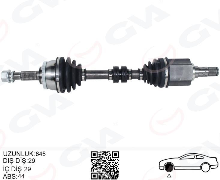 GVAKomple Aks Sol Nıssan X-Traıl 2.0L Qr20 T30 01-06 / 2.5L Qr25de T30 01-06 Otomatik VitesGVA 4499911