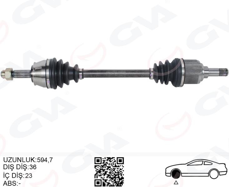 GVAKomple Aks Sol On Fıat Doblo 119.223 1.4 01-10GVA 4427033