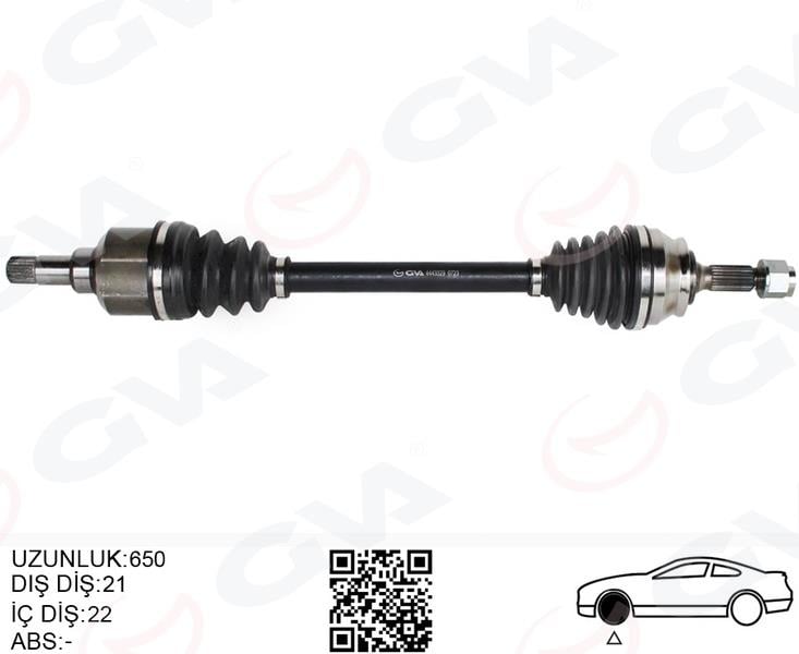 GVAKomple Aks Sol On Psa 2008 I 1.2 M-T 05- Cıtroen C3 Iıı 1.2 M-T 16- C4 Cactus 1.2 M-T 14-GVA 4443329