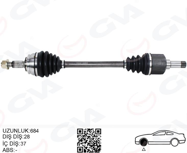 GVAKomple Aks Sol On Psa 3008 1.5 -1.6 Bluehdı M-T 16- 5008 Iı 1.5 Hdı-1.6 Hdı M-T 14- C4 Pıc. 1.6 Hdı M-T 13- C5 Aırcross 1.5 Hdı M-T 19-GVA 4443327