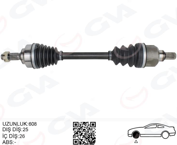GVAKomple Aks Sol On Psa 307 3A/C 1.6 A-T 00-07GVA 4443321
