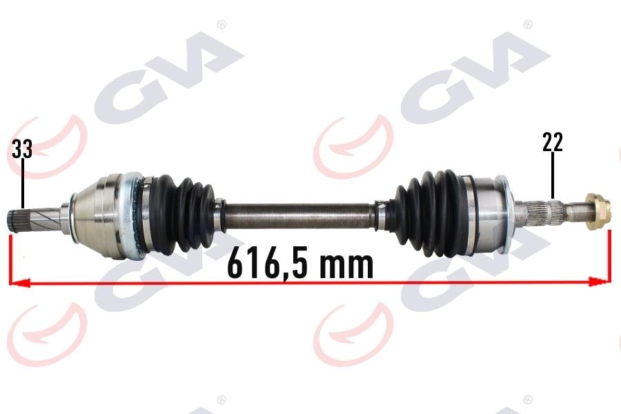 GVAKomple Aks Sol Opel Astra J 1-4-1.6 10-15 616.5MmGVA 4490021