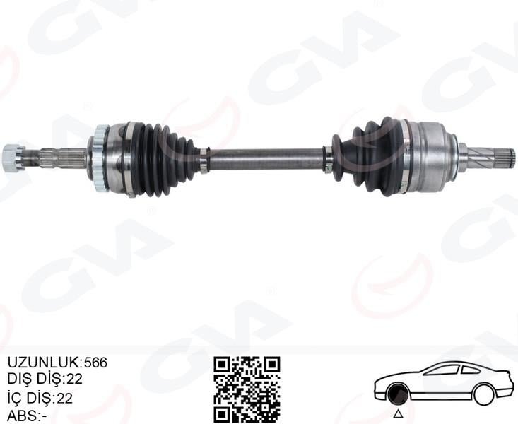 GVAKomple Aks Sol Opel Corsa C 1.2 01-06 29Diş 566MmGVA 4490216