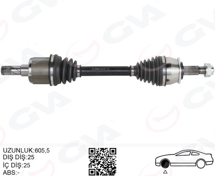 GVAKomple Aks Sol Opel Mokka 12 1.4 Net 1.6 Cdtı Dtn-Dtu-Dth Chevrolet Trax 1.4-1.6 12 Manuel Vites 25 DişGVA 4491221