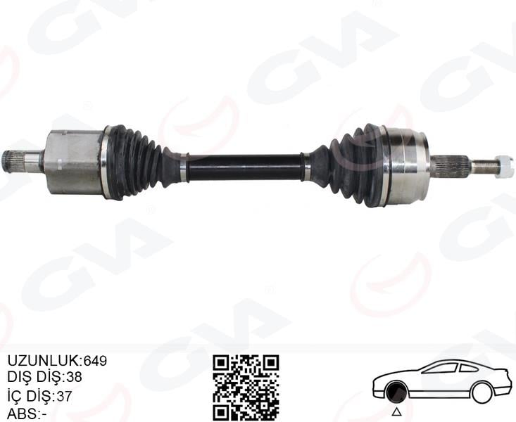 GVAKomple Aks Sol Transporter T6 2.0 Tdı 140Hp Auto 12-GVA 4475263