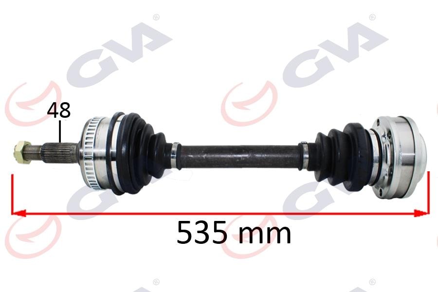 GVAKomple Aks Sol/Sağ Mercedes Vıto 108 D 97-03 Abs Li 48Diş 535MmGVA 4499151