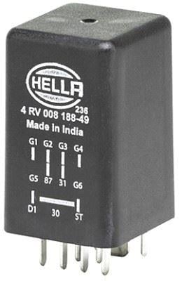 HELLAKontrol Ünitesi Isıtma Bujisi 9 Kutuplu 12V VwHELLA 4RV008188491
