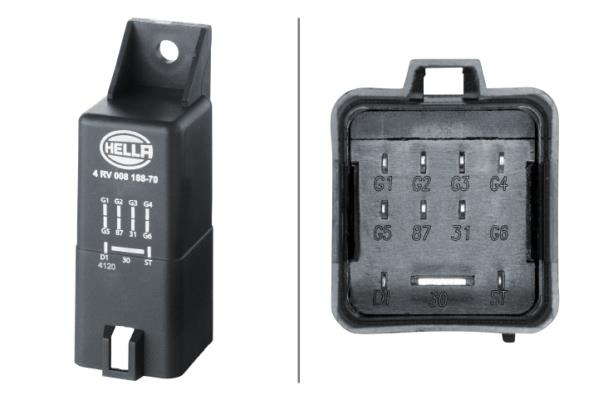 HELLAKumanda Cihazı. Kızdırma Süresi.12V.10-Kutuplu.Volvo C30-C70-S40-S60-S80-V40-V50-V60-V70-Xc60-Xc70HELLA 4RV008188701