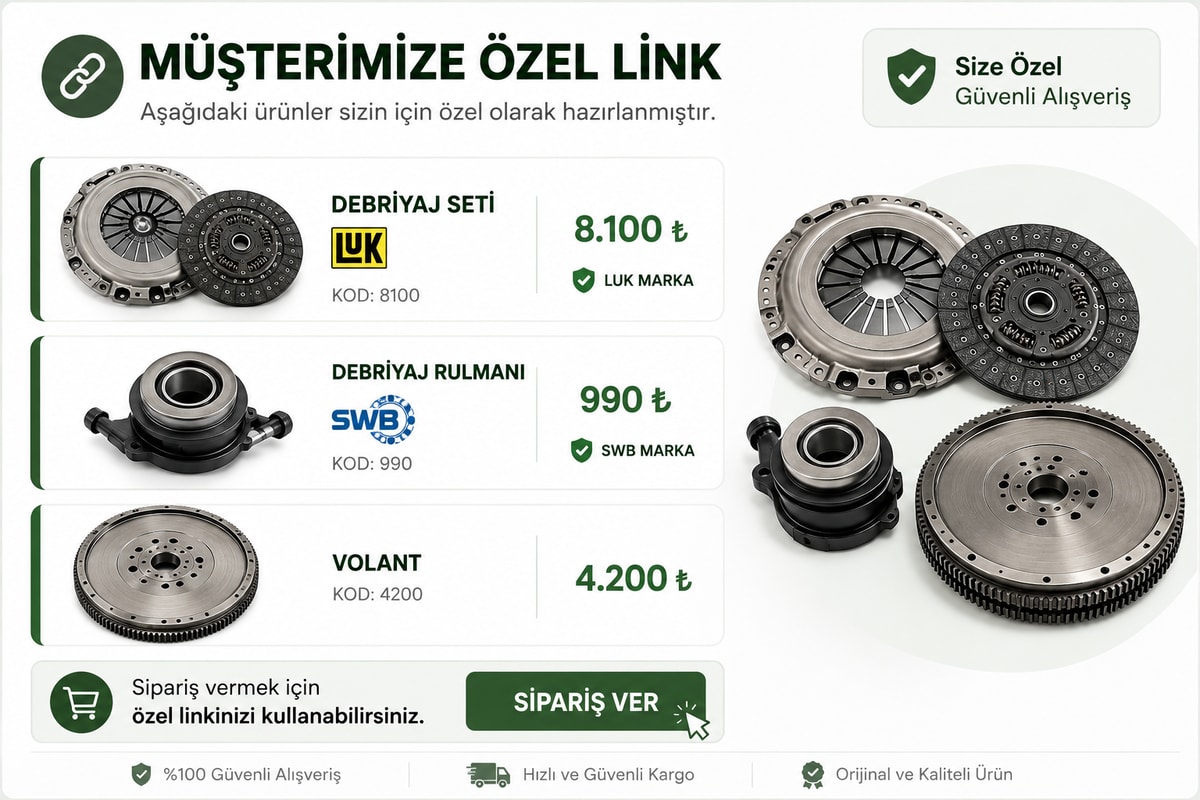 LUKLUK DEBRİYAJ SETİ + SWB BİLYA +  VOLANT0518 WP