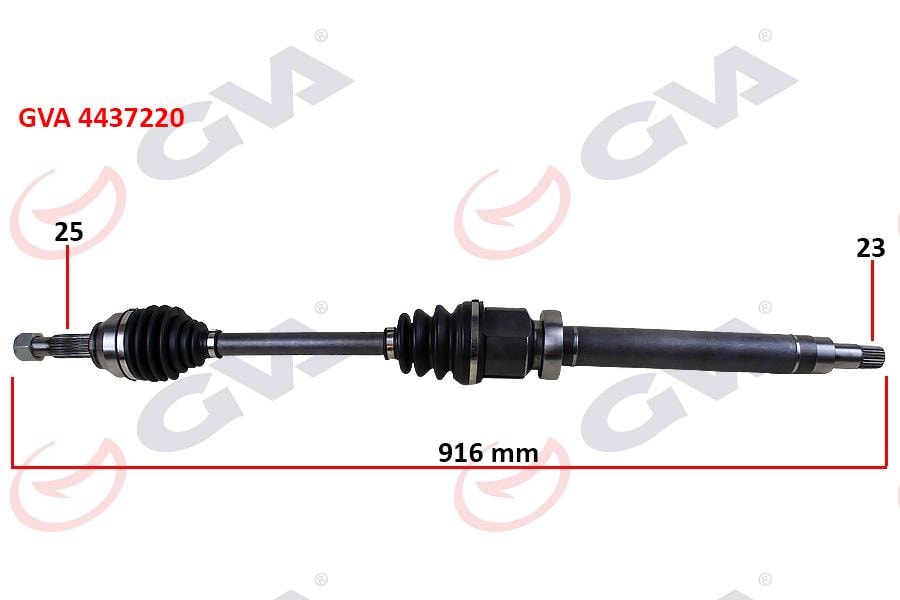 GVAÖn Aks Komple Sağ Fıesta V 1.4 Tdcı 02 08 Fuıson 1.4 Tdcı Fıesta Vıı 08 12 1.25-1.4Tdcı- 1..5 Tdcı-1.6 Tdcı 916MmGVA 4437220