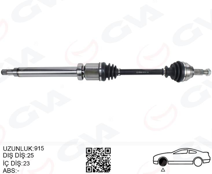 GVAÖn Aks Komple Sağ Ford Fıesta -Fusıon 02 08 1.6TdcıGVA 4437016
