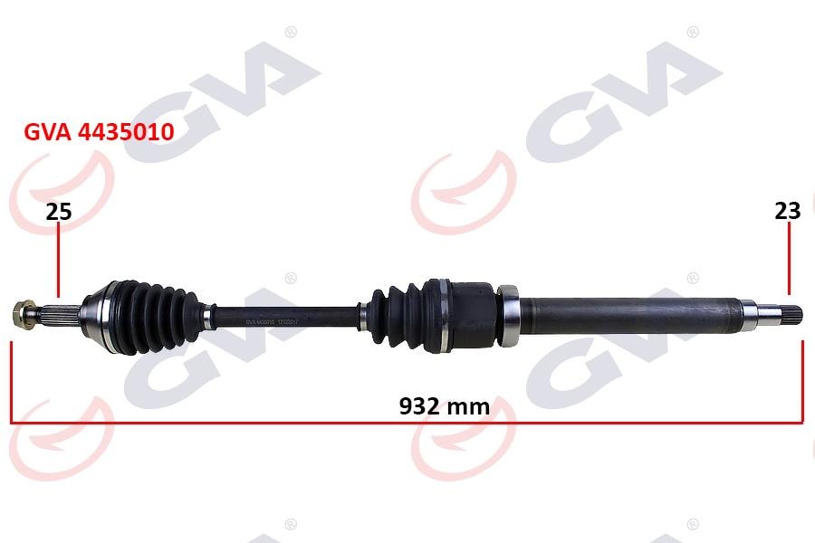 GVAÖn Aks Komple Sağ Ford Focus I 1.4 16V-1.6 16V-1.8 16V-1.8Tdcı 98 04 934MmGVA 4435010