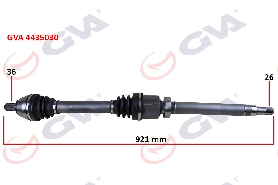 GVAÖn Aks Komple Sağ Ford Focus Iı 1.6Tdci 04-11 -Cmax 1.6Tdci 07-11 -Volvo S40 Iı 04 12 S40 Iı 544 05 12 V50 545 05 12 1.6D-1.8-2.0D 26X36x921mmGVA 4435030