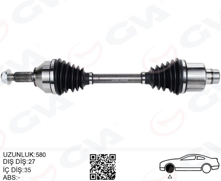 GVAÖn Aks Komple Sağ Ford Mondeo Iıı 1.8 -2.0 16V 00 07GVA 4437006