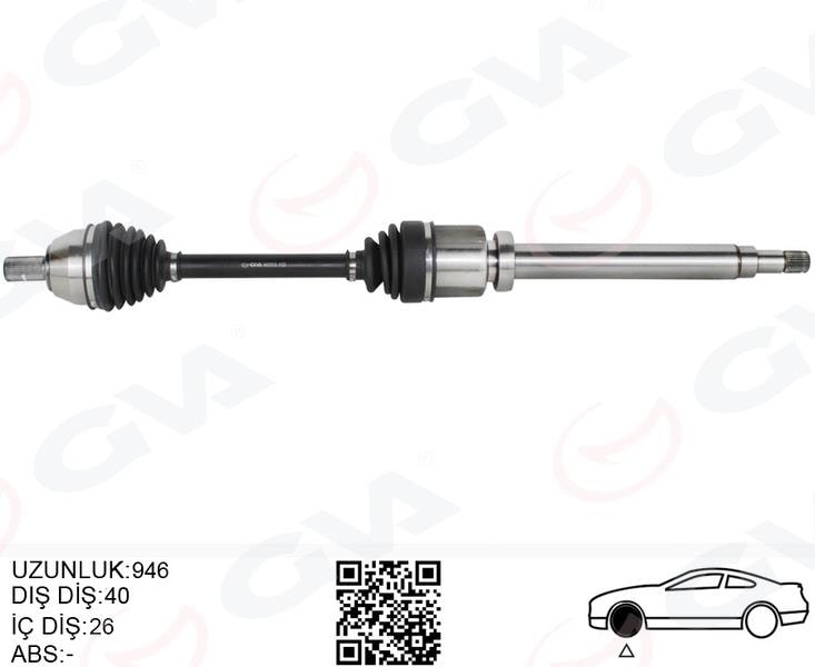 GVAÖn Aks Komple Sağ Ford Mondeo Iv 2.0 Tdcı-1.6 Tdcı 07 14- Galaxy 2.0 Tdcı 07 14 S-Max 2.0 Volvo S60 Iı D3-D4-D5 12 15 S80 Iı 2.5 T -2.0 Tdcı -2.4 D- D5 V60 D3 -D4-D5-2.4 D5 V70 Iıı D3GVA 4437012
