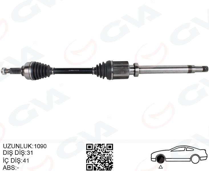 GVAOn Aks Komple Sağ Tourneo Custom 2.2 Tdci-2.0Tdci 155Hp Kısa Şase 12GVA 4435032