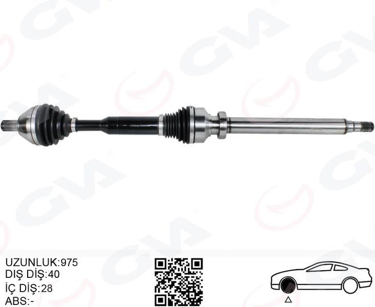GVAÖn Aks Komple Sag Volvo Xc60 I 10 15 D3-D4-T5-T6 Xc60 Iı 15 D4 Otomatik Şanzıman 8 VitesGVA 4499164