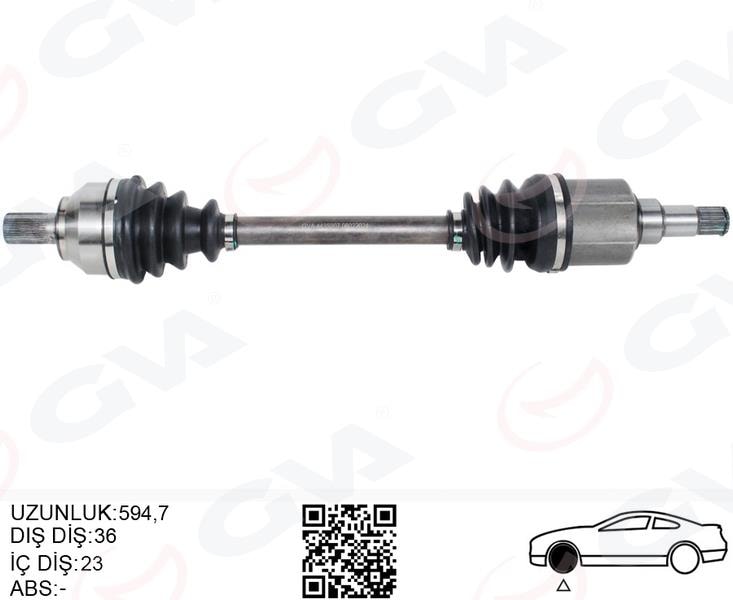 GVAÖn Aks Komple Sol Focus Iı 1.6- 1.8 Tı 04 11 C Max 1.6 1.8 Tı 05 11 Benzınlı Volvo S40 Iı 1.6 05 12 V50 1.6 05 12GVA 4435007