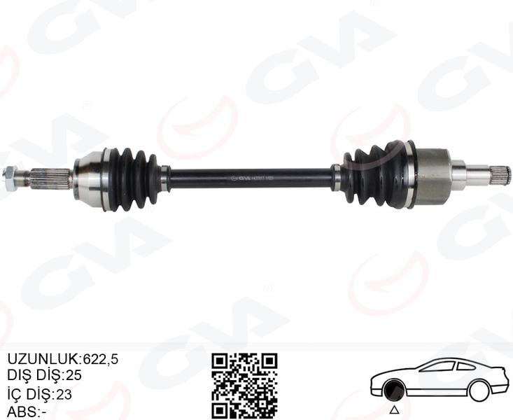 GVAÖn Aks Komple Sol Ford Fıesta / Fusıon 1.4Tdcı / 1.6Tdcı 02 11GVA 4437017