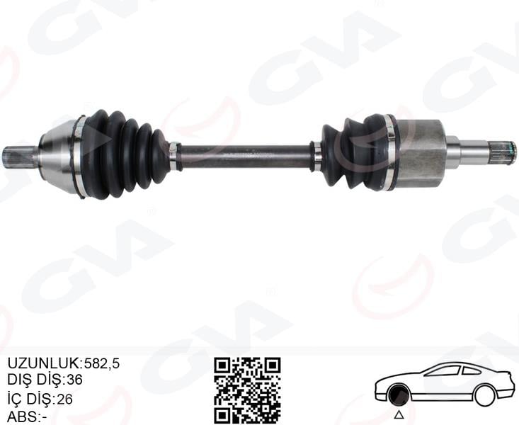 GVAÖn Aks Komple Sol Ford Focus Iı 04 11 2.0 Tdcı C-Max 04 11 2.0 Tdcı Volvo S40 Iı 04 12 1.6D-2.0 D C30 04 12 1.6D-2.0 D V50 04 12 1.6D-2.0 D -1.8-2.0 C70 Iı 08 12 2.0 DGVA 4435005