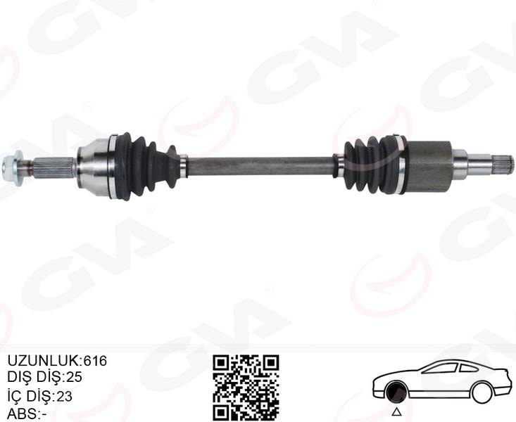 GVAOn Aks Komple Sol Ford Transit Courıer 1.5 -1.6 Tdci 14GVA 4433101