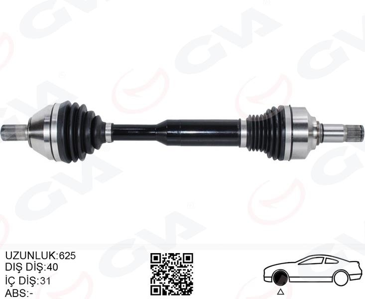 GVAÖn Aks Komple Sol Volvo Xc60 I 15 17 D4-D3 Manule 6 VitesGVA 4499178