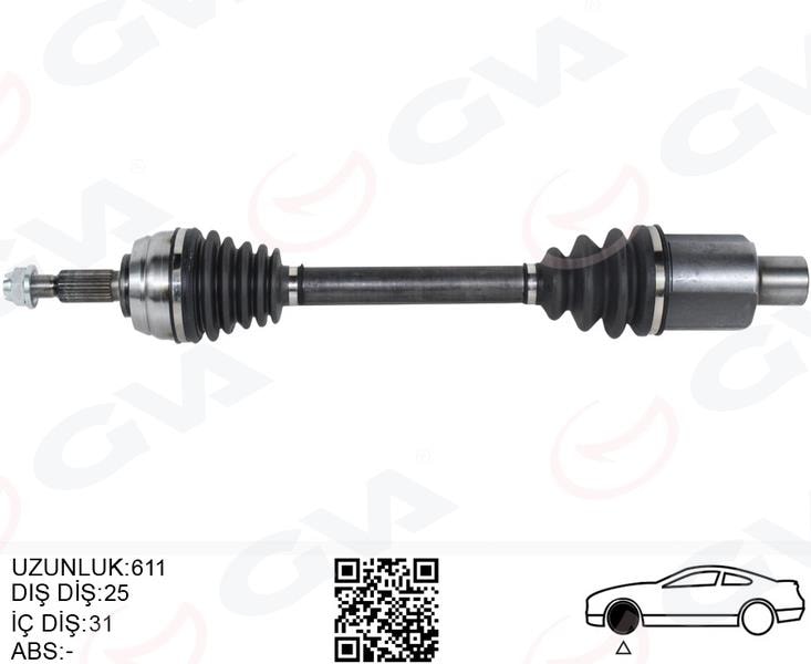 GVAOn Aks Sag Komple Dacıa Duster 10 4X4 6İleriGVA 4419008