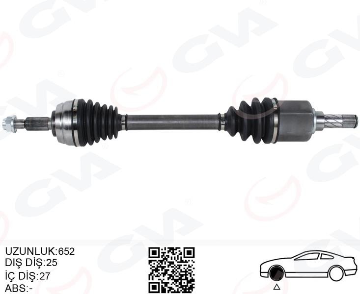 GVAOn Aks Sol Komple Dacıa Duster 10 1.5 Dci 4X4 6 İleriGVA 4419009