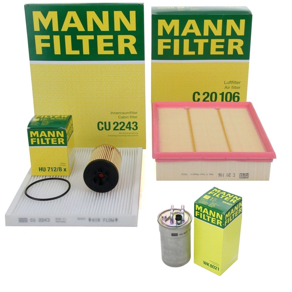 Opel Corsa D 1.3 A13DTE Z13DTE Euro 5 Periyodik Bakım Seti MANN