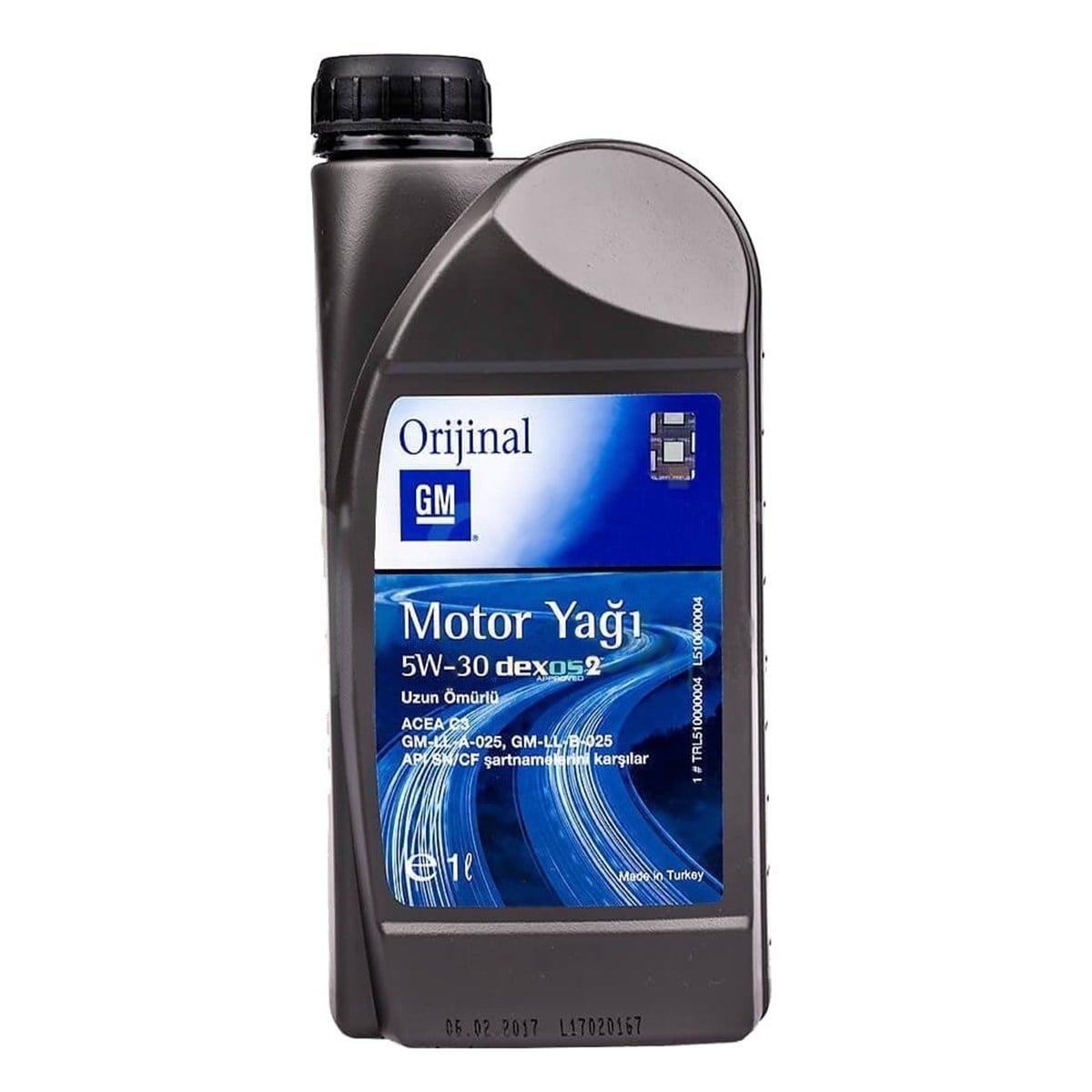 Opel GM 5W30 Dexos 2 1 LT Tam Sentetik Motor Yağı