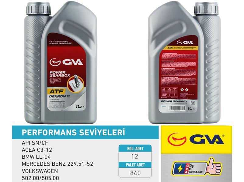 GVAOtomatik Şanzıman Yağı Atf Iıı 1 Lt Platınum Dexron Iıı KırmızıGVA 9920730