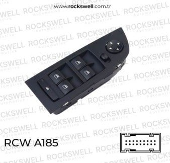 ROCKSWELLROCKSWELL A0185 CAM ACMA ANAHTARI SOL DORTLU KATLANMAZ CERCEVESIZ BMW E70 E71 E84 E87 E90 E91ROCKSWELL A0185