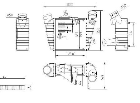 MGASkoda Fabia 2002 - 2008 1.4TDI Turbo / İntercooler Radyatörü MGA Marka 6898