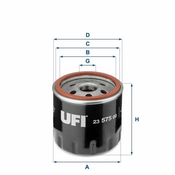 SkodaSkoda Octavia 13 -) Yağ Filtresi (Vw Caddy 16-Golf 13-Passat 15-Polo 15-Audi A3 13-20 Seat Leon 13- Ufı 23.575.00UFI 23.575.00