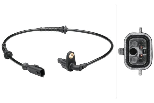 HELLATekerlek Hız Sensörü.Arka Aks.Hal Sensörü.2-Kutuplu.Dacia Duster/Renault Arkana-Duster-KapturHELLA 6PU012679121