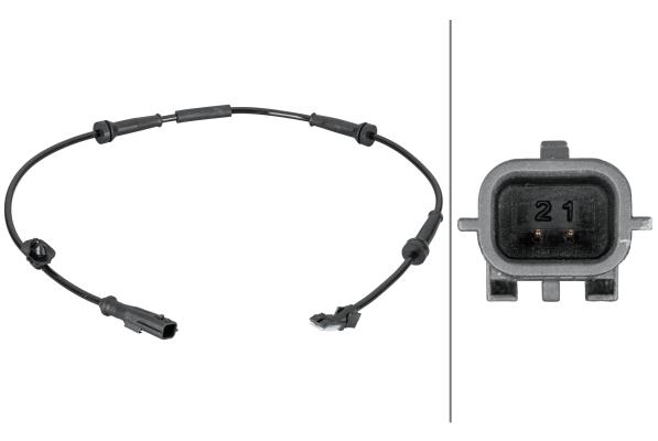 HELLATekerlek Hız Sensörü.Hal Sensörü.2-Kutuplu.Renault KangooHELLA 6PU012806681