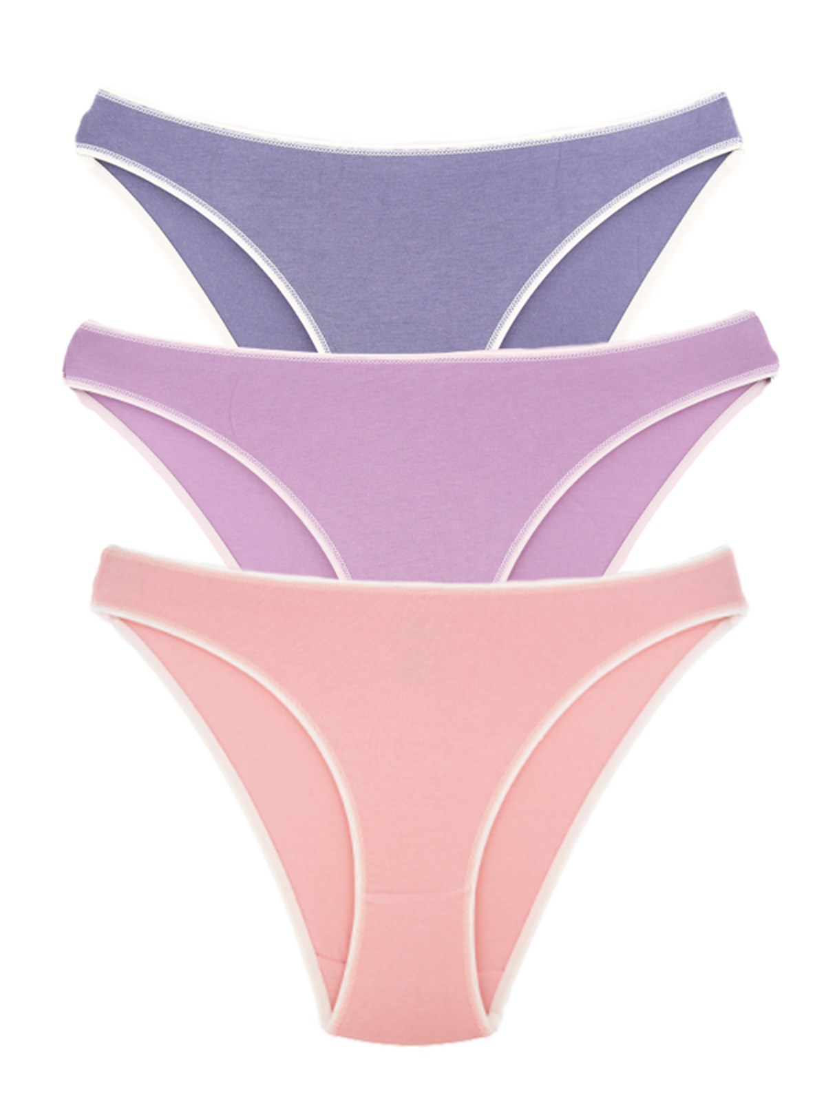 Baykar Kadın Bikini Külot 3Lü Paket  8808-95 Renkli9