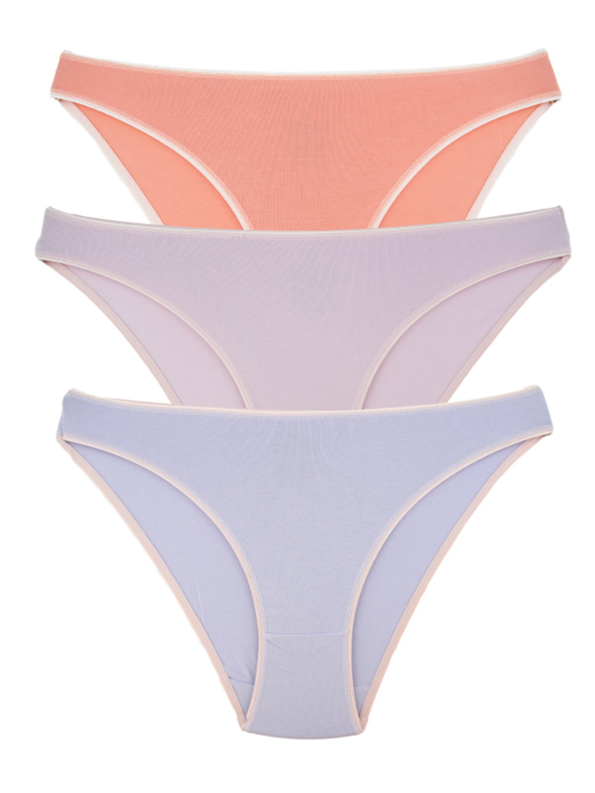 Baykar Kadın Bikini Külot 3Lü Paket  8808-95 Renkli4