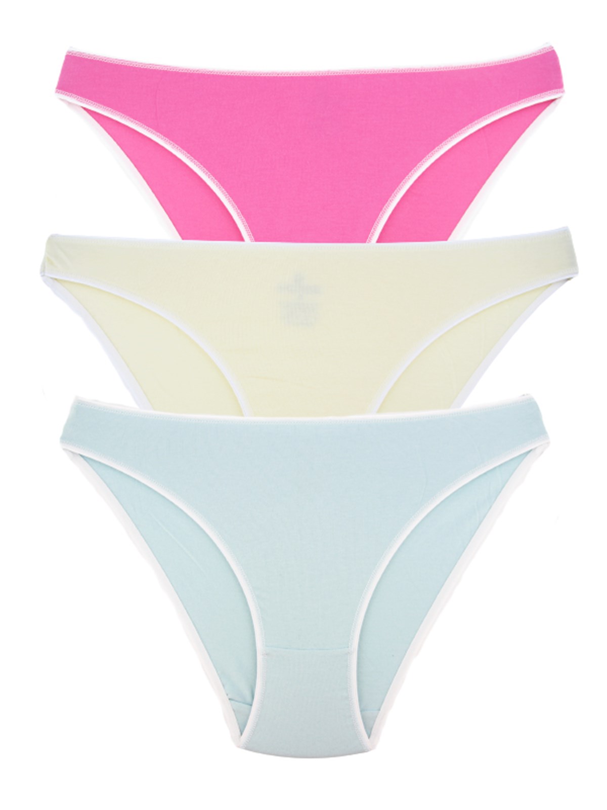 Baykar Kadın Bikini Külot 3Lü Paket  8808-95 Renkli1