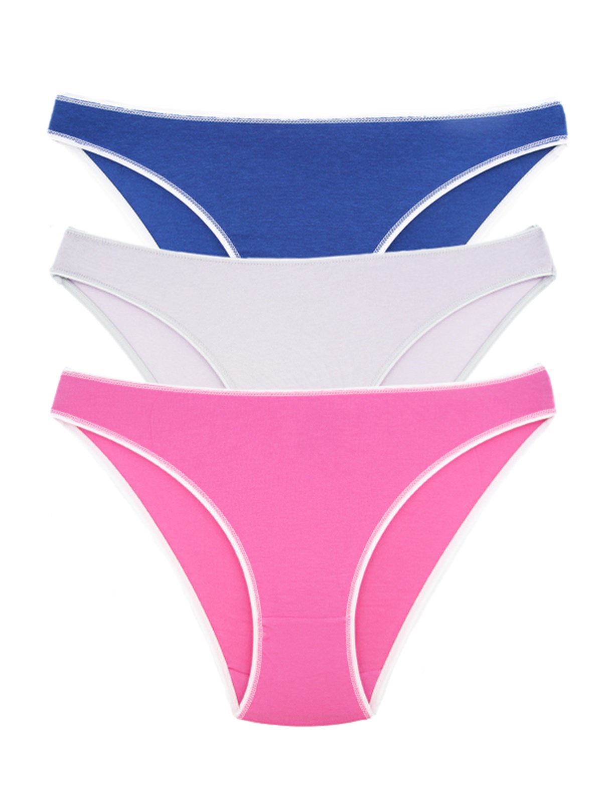 Baykar Kadın Bikini Külot 3Lü Paket  8808-95 Renkli6