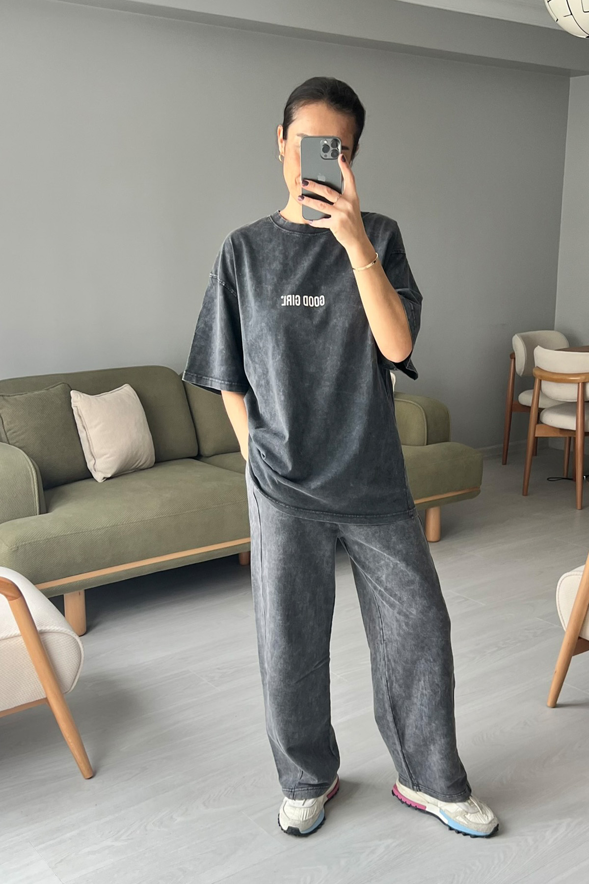 Oversize Antrasit T-shirt