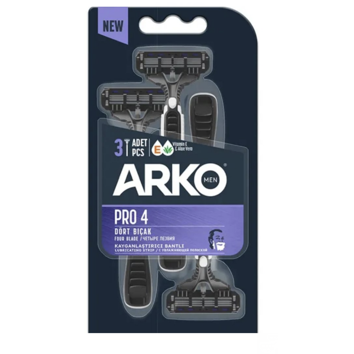 Arko Men Pro 4 Tıraş Bıçağı 3'lü