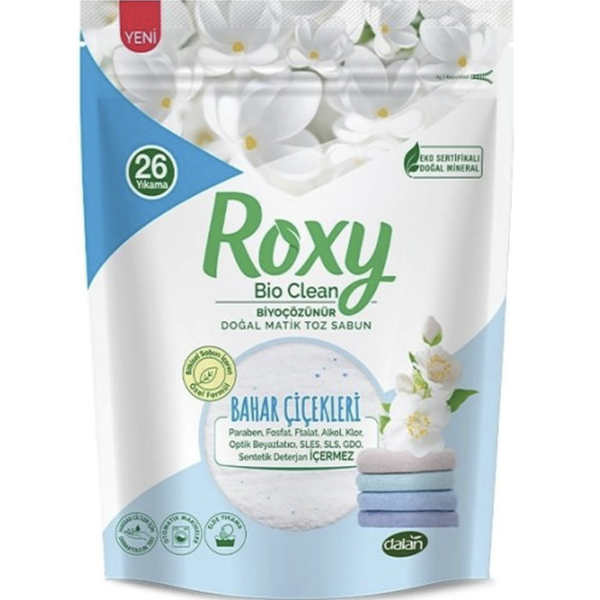 Dalan Roxy Bio Clean Matik Sabun Tozu 800GR Bahar Çiçekleri (26 Yıkama)