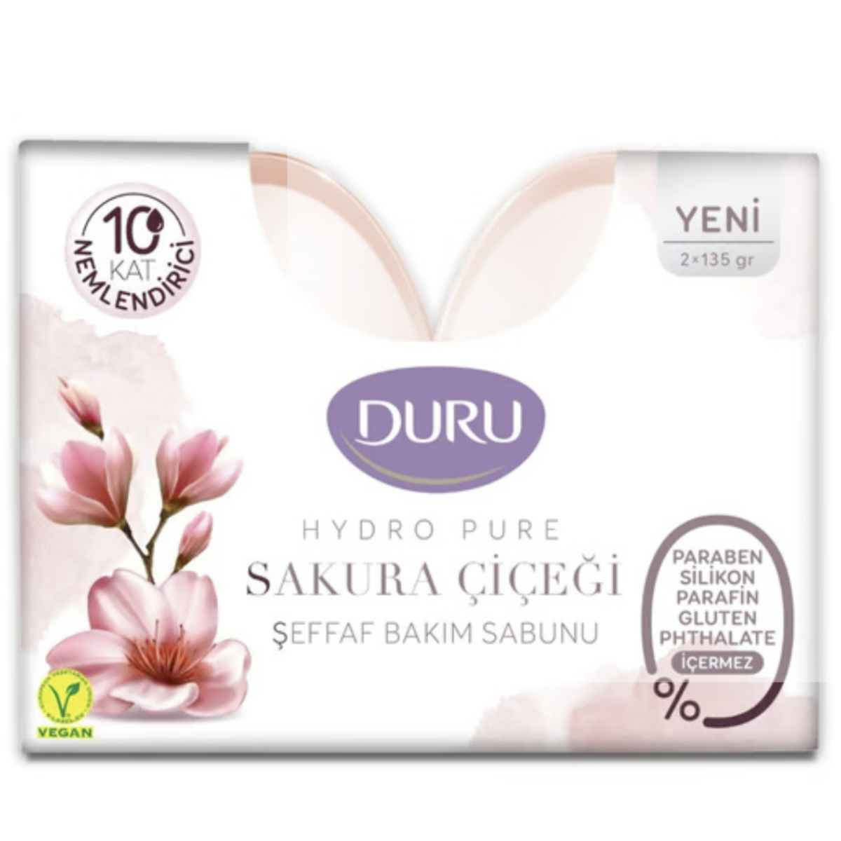 Duru Sabun Hydro Pure Sakura Çiçeği 2*135 gr