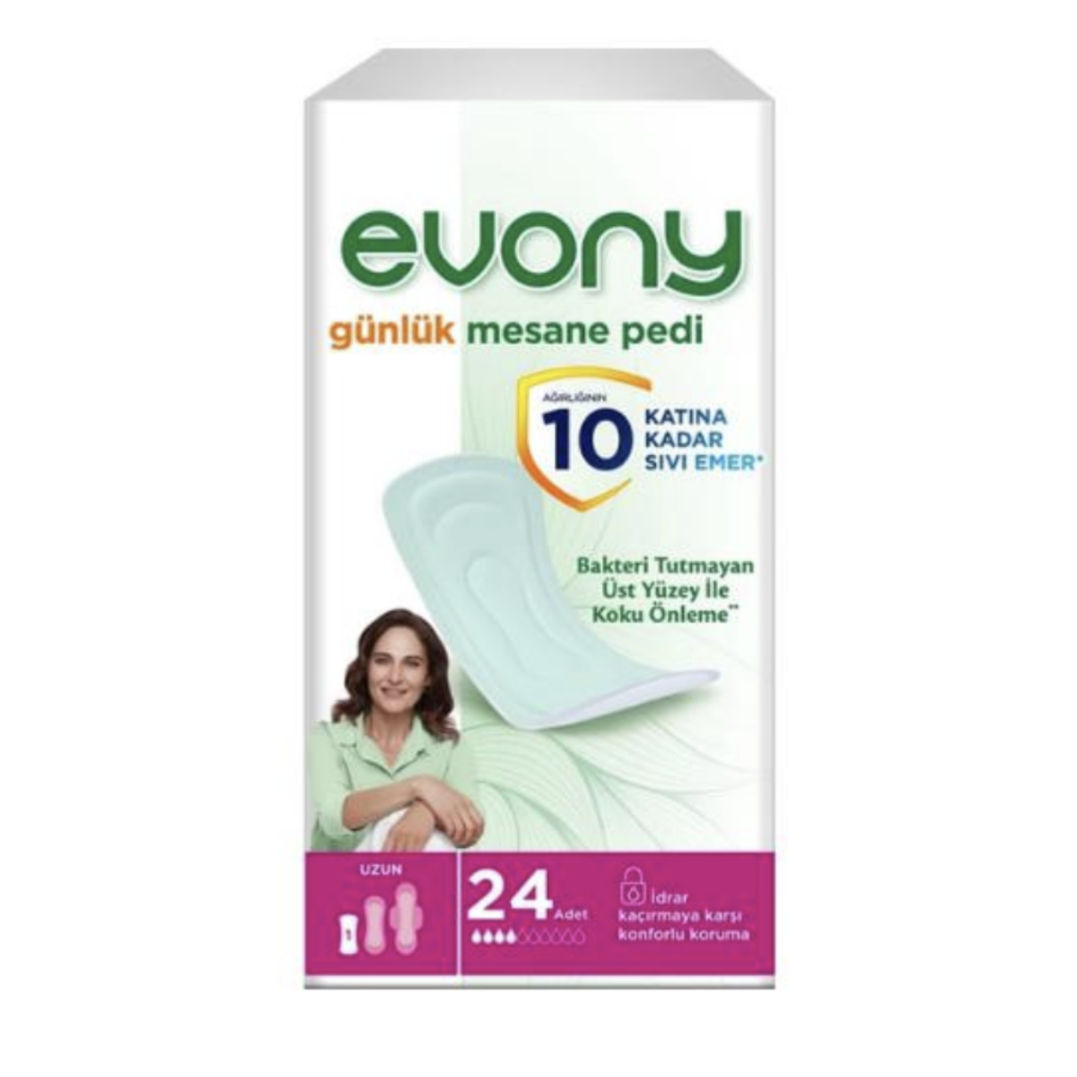 Evony Günlük Mesane Pedi Uzun 24' Lü