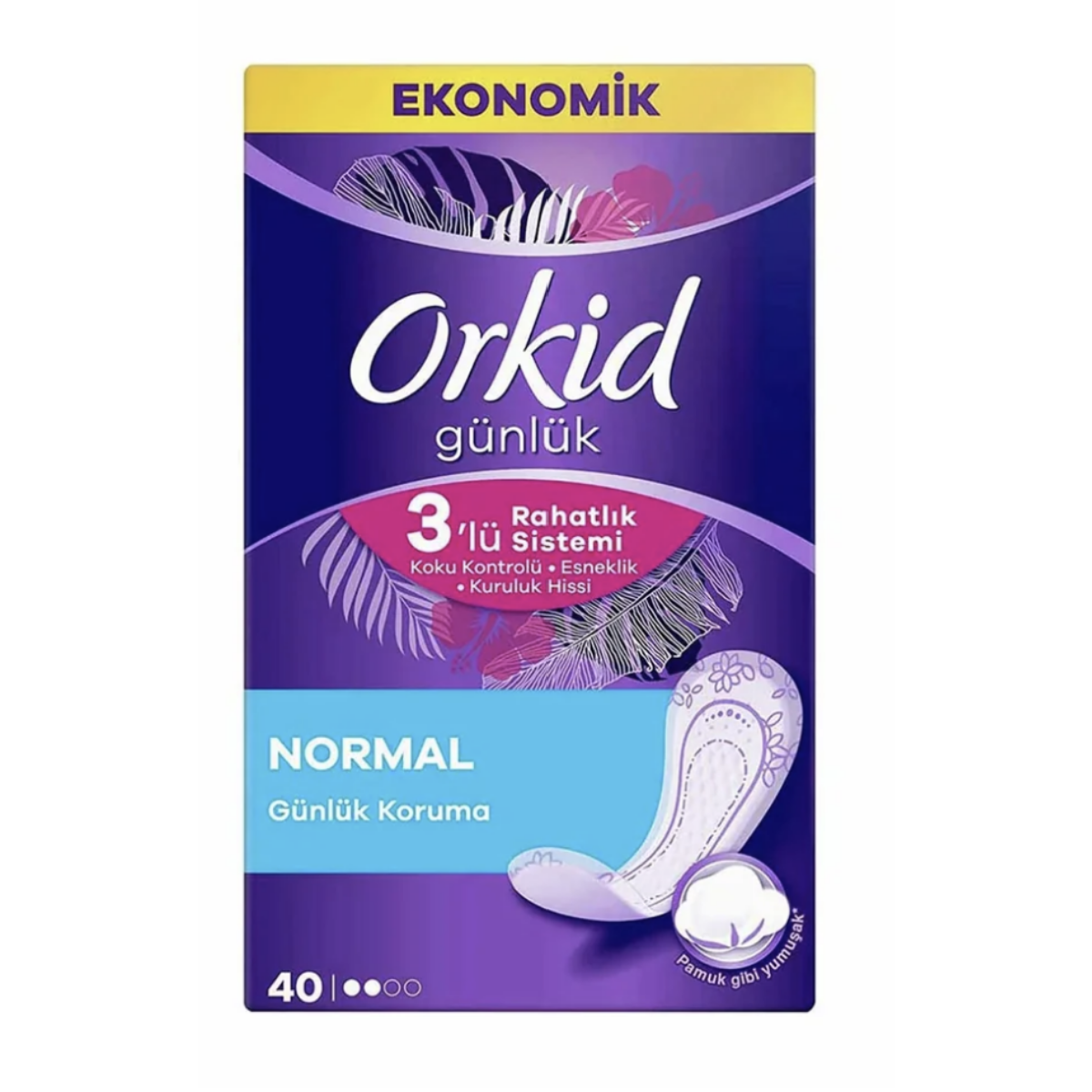 Günlük Ped Normal Ekonomik Paket 40'lı